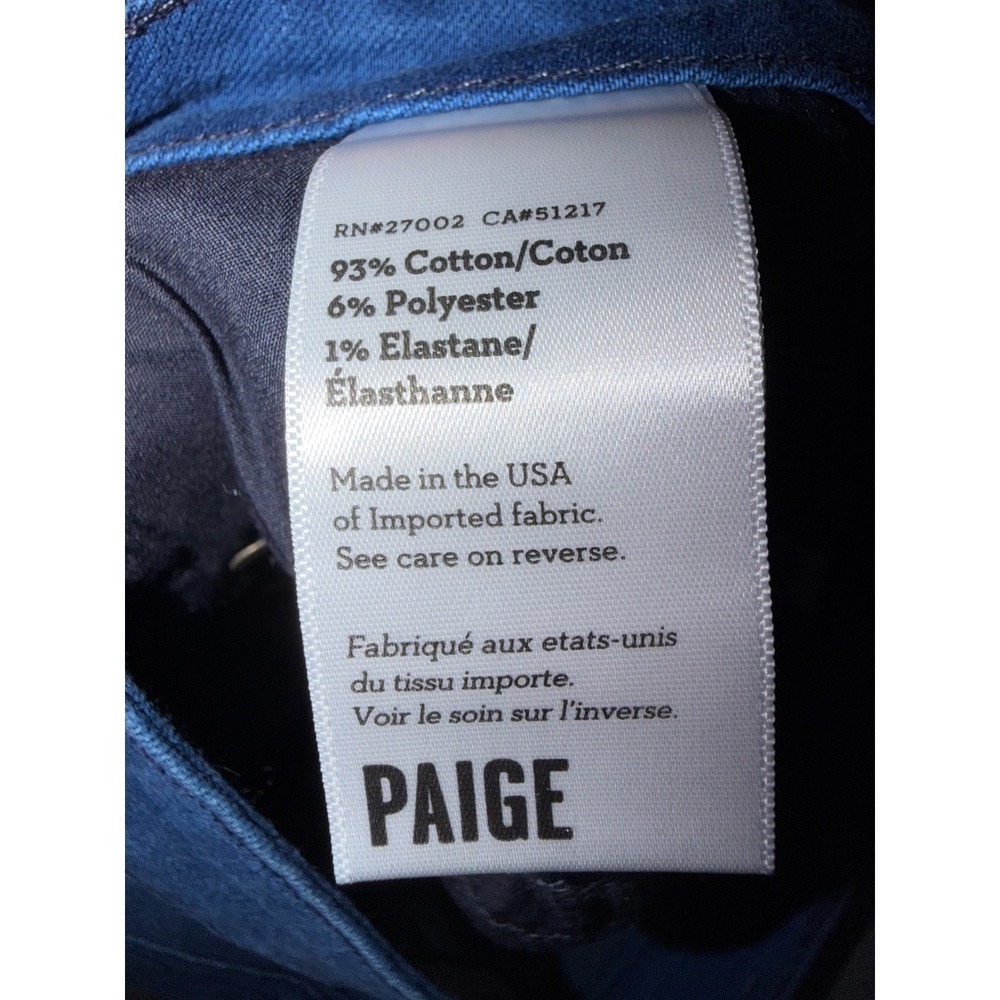 NWT PAIGE Deirdre Denim Skirt Frenchie No Whiskers Blue Pencil Midi Size 29 - Picture 9 of 12